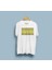 Oversize Sarı Şeritler Tasarım Unisex T-Shirt 1