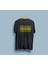 Oversize Sarı Şeritler Tasarım Unisex T-Shirt 1