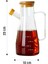 Cam Yağdanlık 500 ml – Bambu Kapaklı, Hava Geçirmez Sirkelik & Sıvı Yağ Şişesi 5