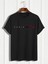 Oversize Fit Bisiklet Yaka Creative Yazı Baskılı Tişört 3