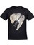 Siyah Pena Gitar Baskılı Tshirt 1