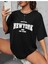New York Baskılı Oversize T-Shirt 1