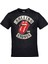 Siyah The Rolling Stones 1978 Logo Baskılı Tshirt 1