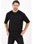 Pamuk Bisiklet Siyah Oversize T-Shirt 1