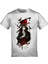 Naruto Akatsuki Itachi Uchiha Crows Baskılı Beyaz Tshirt 1