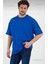 Unisex 3'lü Oversize Basic T-Shirt (Siyah-Beyaz-Mavi) 3
