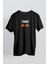 Siyah Yav He He Baskılı T-Shirt 1