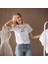 Hands Off! It's Mine. Baskılı Beyaz Basic T-Shirt Serenay T-Shirt - Kimler Geldi Kimler Geçti 3