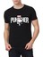 Siyah Punisher Baskılı T-Shirt 1