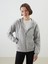 Lcwaıkıkı Classic Kapüşonlu Oversize Kadın Fermuarlı Sweatshirt (S5) 1