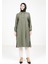 Kolu Apoletli Haki Tesettür Tunik 9340 1