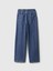 Kız Çocuk Lacivert Wide Leg Jean Pantolon 3