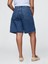 Kadın Mavi 11" Mid Rise Longline Denim Şort 4