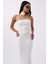 Straplez Dantel Maxi Elbise 1