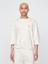 Erkek Bej Oversized Terry Bisiklet Yaka T-Shirt 1