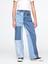 Kız Çocuk Mavi Low Rise Stride Patchwork Jean Pantolon 5