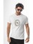 Bisiklet Yaka Baskılı Pamuklu Erkek T-SHIRT-MSL-2263 1