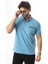 Büyük Beden Regular Fit Polo Yaka Cepli Baskılı T-SHIRT-PL-3458 2