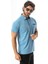 Büyük Beden Regular Fit Polo Yaka Cepli Baskılı T-SHIRT-PL-3458 3