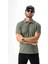 Regular Fit Polo Yaka Düğmeli Armalı Keten T-SHIRT-KT-1003 2