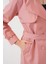5918 Kruvaze Yaka Trençkot - Pembe 5
