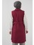 5911 Kruvaze Yaka Trençkot Yelek - Bordo 5