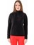 Camila Kadın Yarım Fermuarlı Ince Polar Sweatshirt Siyah 1