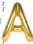 Folyo Balon A Harfi Helyum Balon 36 cm Gold Renk - A Harf Balon - Harf Folyo Balon - 16 Inch 1
