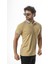 Polo Yaka Düğmeli Yakası Baskılı Pamuk T-SHIRT-6277 2