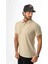 Regular Fit Polo Yaka Düğmeli Armalı Keten T-SHIRT-KT-1003 1