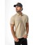 Regular Fit Polo Yaka Düğmeli Armalı Keten T-SHIRT-KT-1003 2