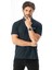 Büyük Beden Regular Fit Polo Yaka Cepli Baskılı T-SHIRT-PL-3458 1