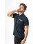 Büyük Beden Regular Fit Polo Yaka Cepli Baskılı T-SHIRT-PL-3458 3