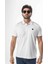 Polo Yaka Omzu Çizgili Armalı Düğmeli T-SHIRT-6275 1