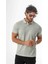 Polo Yaka Düğmeli Viskon Karışımlı Jakarlı T-SHIRT-J-2093 1