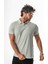 Polo Yaka Düğmeli Viskon Karışımlı Jakarlı T-SHIRT-J-2093 3