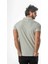 Polo Yaka Düğmeli Viskon Karışımlı Jakarlı T-SHIRT-J-2093 4