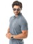 Regular Fit Polo Yaka Düğmeli Armalı Keten T-SHIRT-KT-1003 3