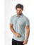 Polo Yaka Düğmeli Erkek Keten T-SHIRT-KT-1001 2