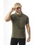 Polo Yaka Düğmeli Cepli Düz Renk T-SHIRT-6288 1