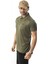 Polo Yaka Düğmeli Cepli Düz Renk T-SHIRT-6288 3