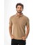 Regular Fit Polo Yaka Düğmeli Armalı Keten T-SHIRT-KT-1003 1