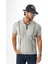 Polo Yaka Yarım Fermuarlı Çizgi Desenli Triko T-SHIRT-TY-1311 2