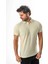Polo Yaka Düğmeli Viskon Karışımlı Jakarlı T-SHIRT-J-2093 3