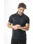 Polo Yaka Düğmeli Cepli Düz Renk T-SHIRT-6288 1