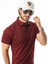 Polo Yaka Düğme Kısmı Baskılı Erkek T-SHIRT-6293 2