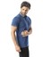 Polo Yaka Düğmeli Yakası Baskılı Pamuk T-SHIRT-6277 3