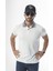 Polo Yaka Düğmeli Yakası Baskılı Pamuk T-SHIRT-6277 2