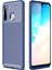 Samsung Galaxy A21 Kılıf Karbon Kapak - Lacivert Yktsn 1