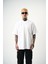 Erkek Revival Baskılı Oversize T-Shirt Beyaz 1